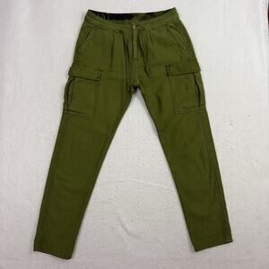 Scotch Soda Mens Cargo Pants 29x32 Maison Scotch Army Green Cotton Drawstring